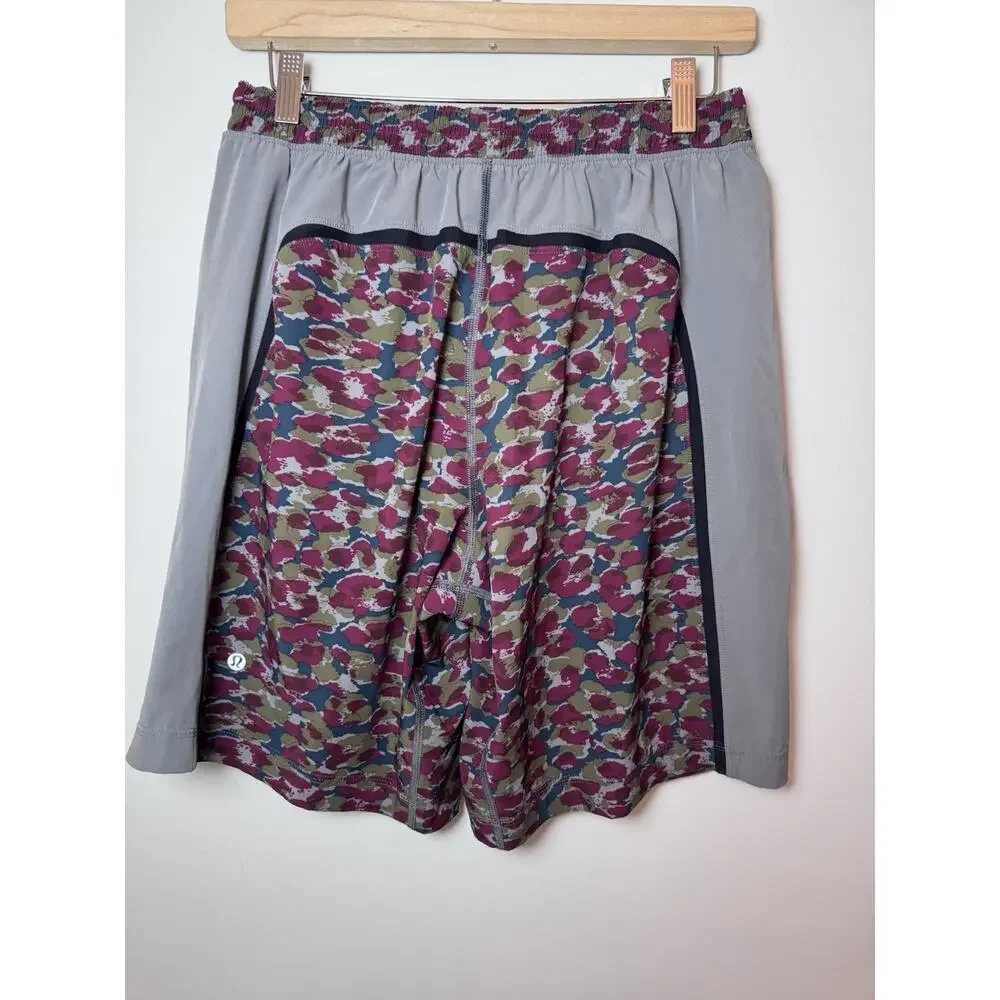 Lululemon Men's Athletic Shorts Liner Multi Camo Urban Leopard sz M